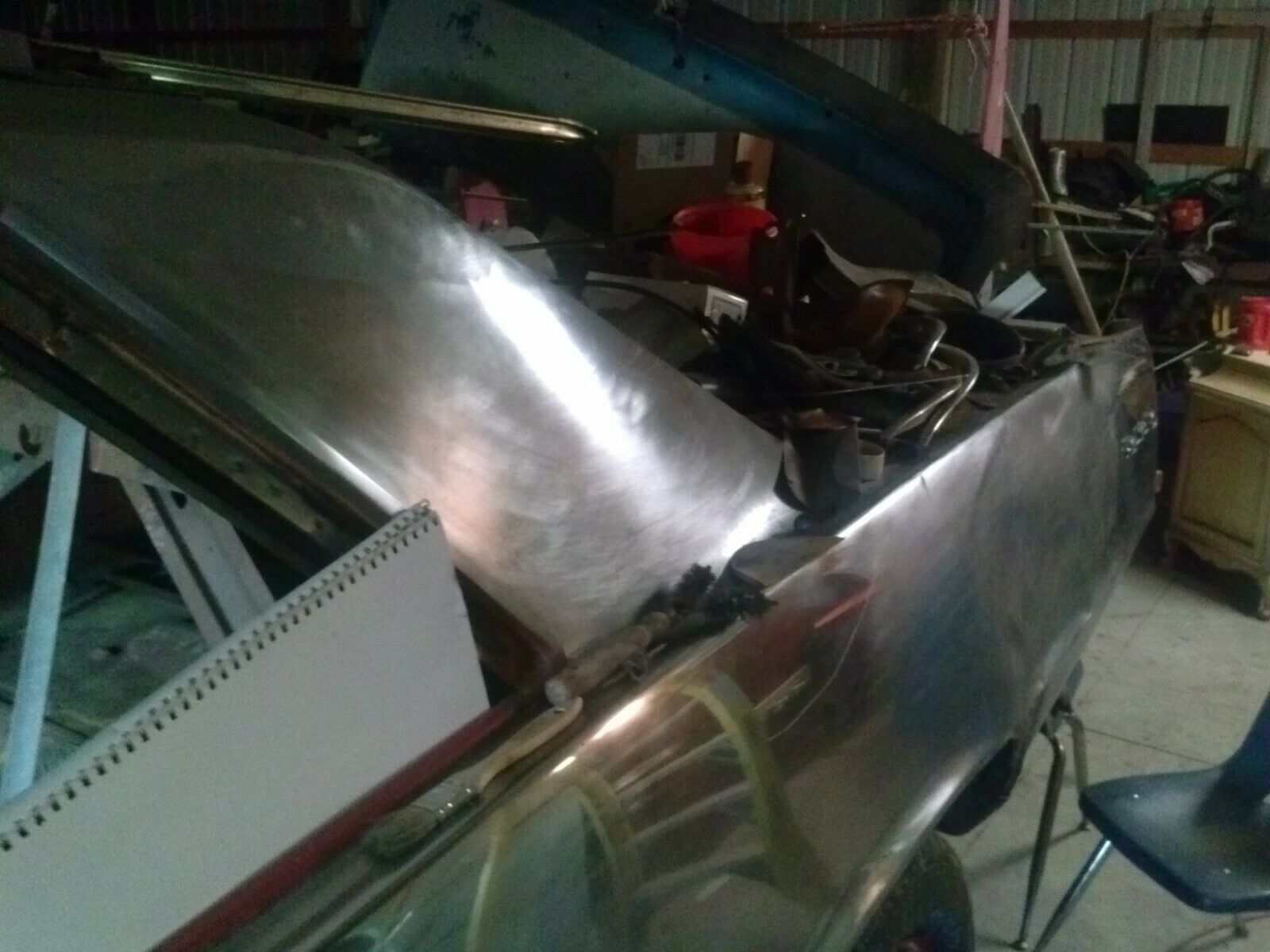 1964 gto / real 3x2 bbl red/blk 4 speed posi when new - car is sitting in barn