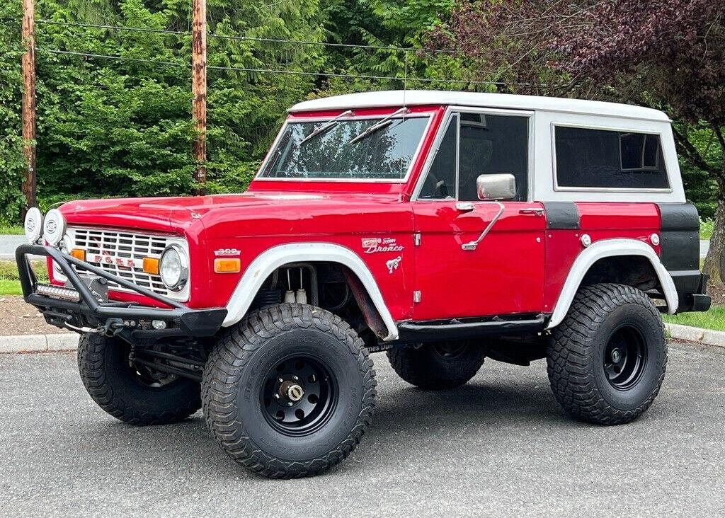 1971 ford bronco early bronco atk 360hp crate engine red truck