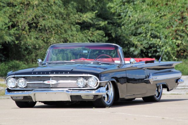 1960 impala convertible resto mod air ride, vintage air, 348, ps, pb, 18/20s