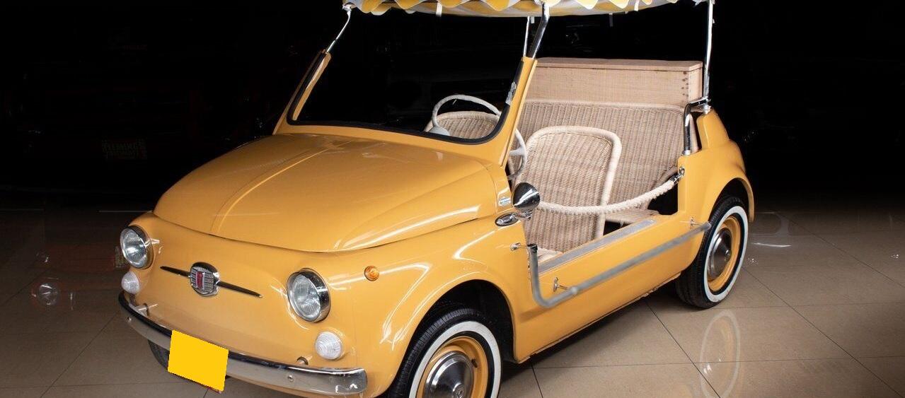1971 fiat 500 jolly convertible classic italian