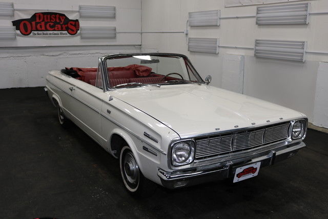 1966 white runs drives body int good 273v8 3 spd auto!