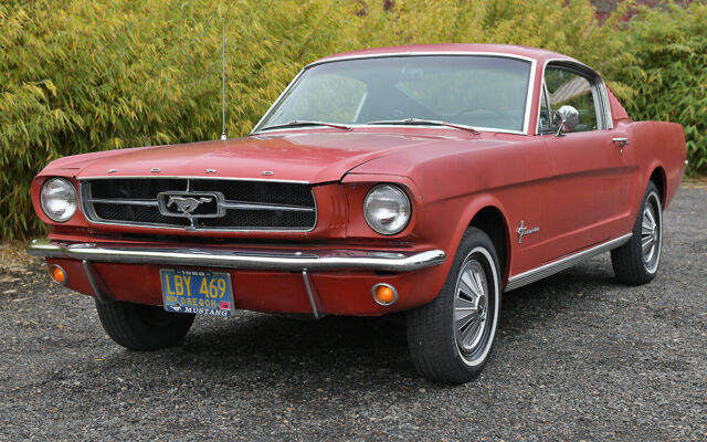 super solid '66 mustang fastback - untouched original - hard to find this good