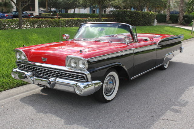 1959 ford fairlane 500 retractable hardtop convertible "frame off restortaion"