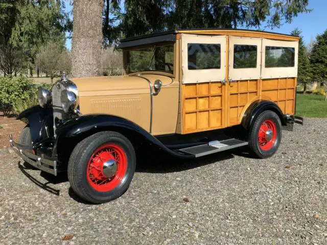 1931 ford model a woodie station wagon. upgraded for touring. see video