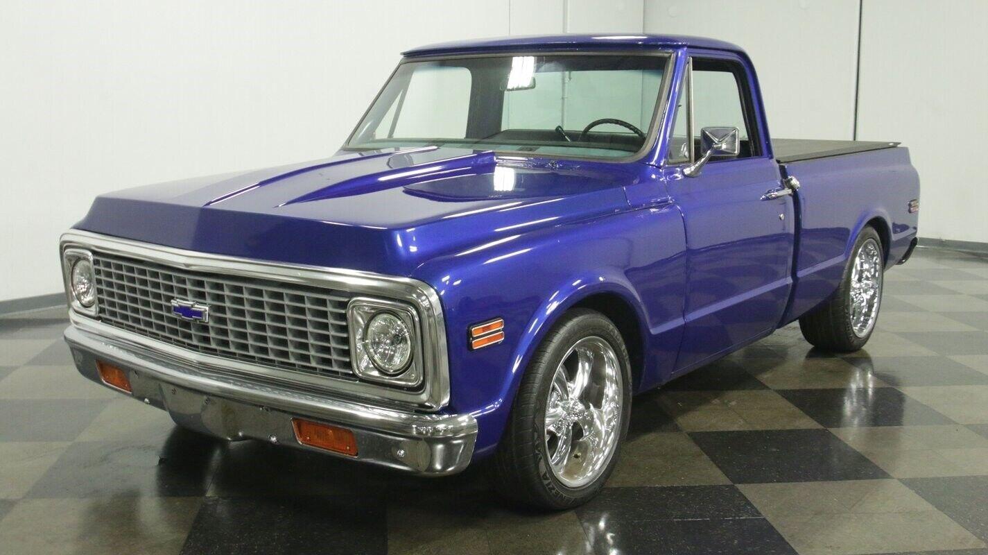 1971 chevrolet c 10 350 v8 auto transmission blue 84744 miles