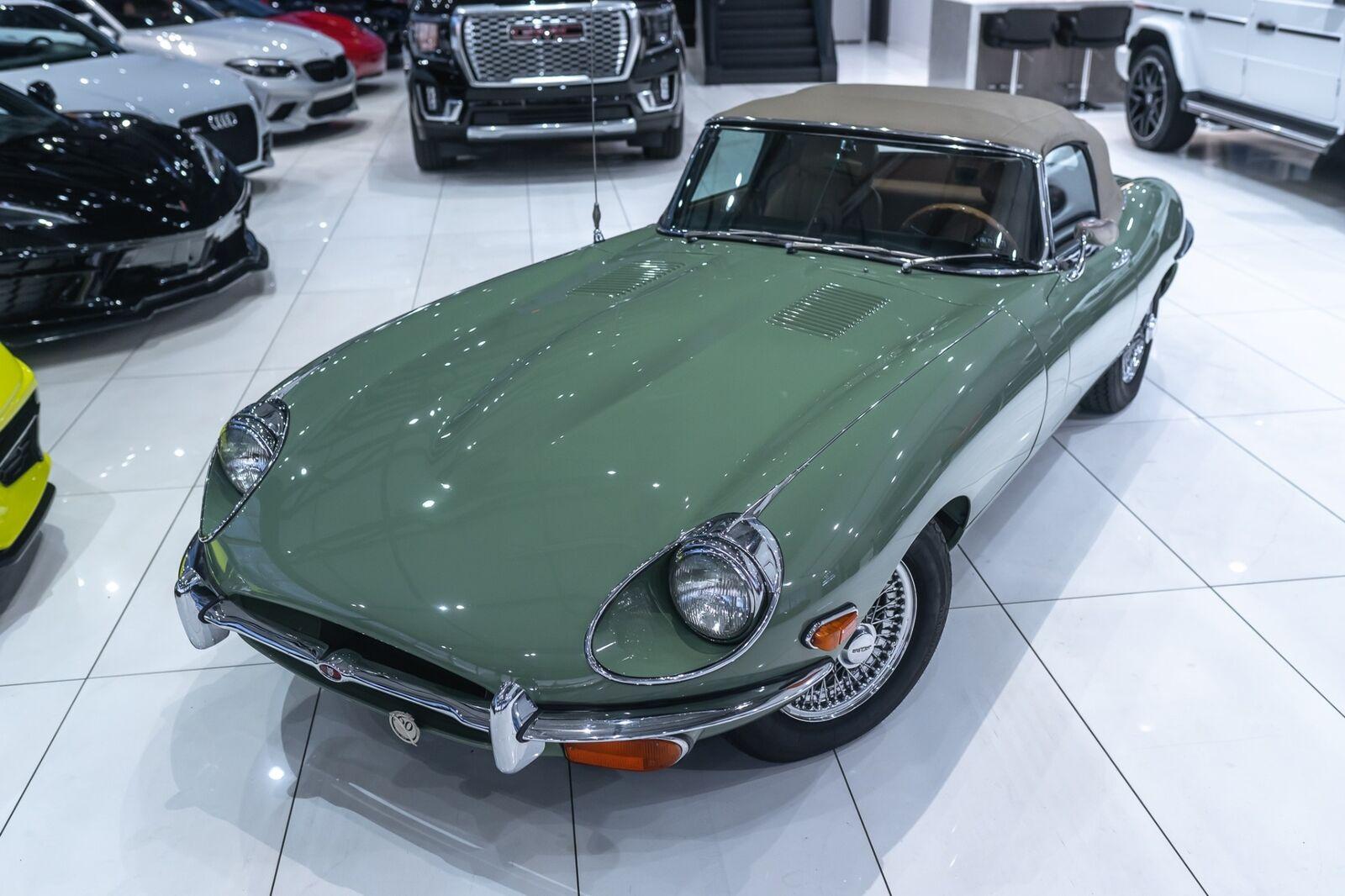 1970 jaguar xke convertible series ii roadster! 4.2l willow green! collector condition!
