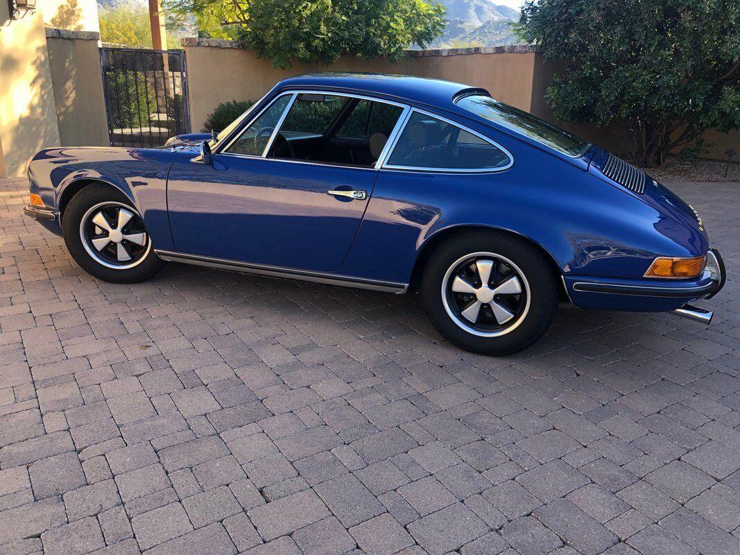 1969 porsche 911 coupe show quality original ossi blue on black leather