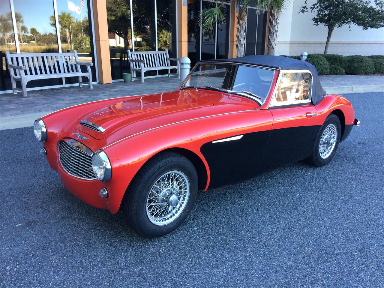 austin-healey bt7 red/black