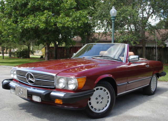 87 mercedes sl560 convertible, 5.6l v8, aut trans, hard & soft top, no reserve