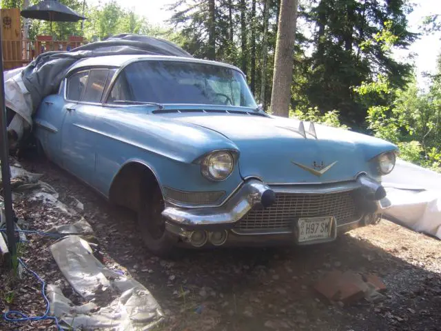 1957 cadillac coupe deville, 4 door, automatic, power windows, 365 cid engine