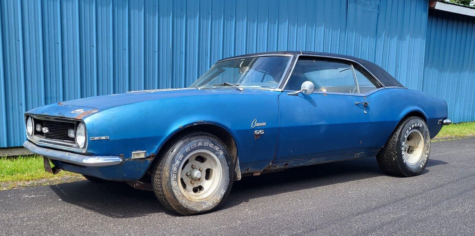 1968 chevrolet camaro ss 396 375 hp rare find 67851 miles