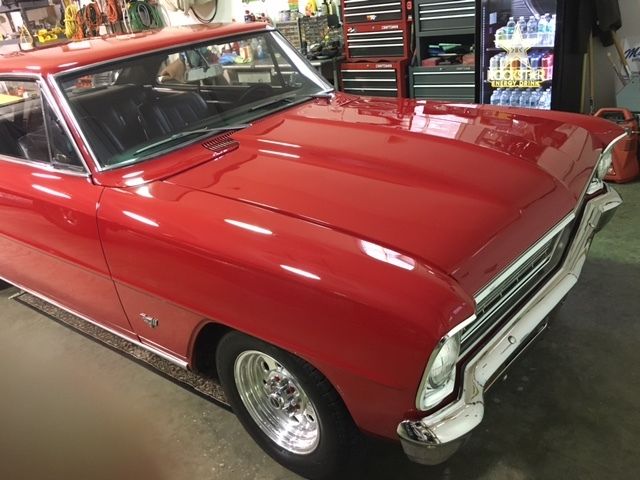 1966 nova chevy ii **cherry red** top 75 car show winner