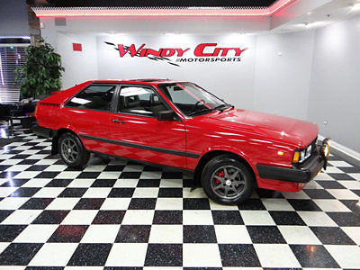 1984 audi coupe gt automatic sunroof a/c power windows bright red hard to find!