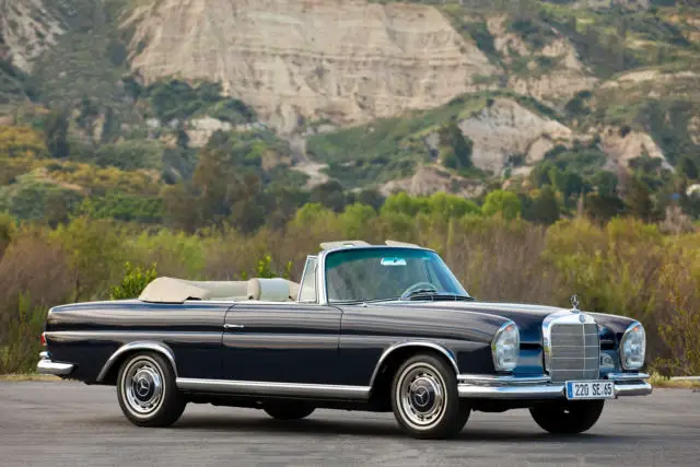 1965 mercedes-benze 220se cabriolet practically new total ground–up restoration