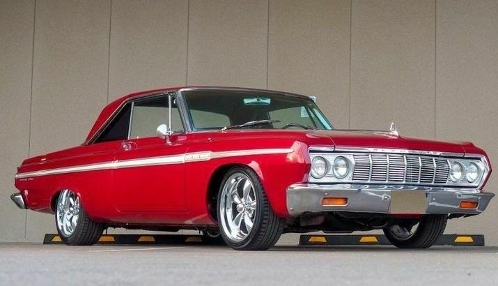 1964 plymouth fury 440 v8 727 burgundy automatic