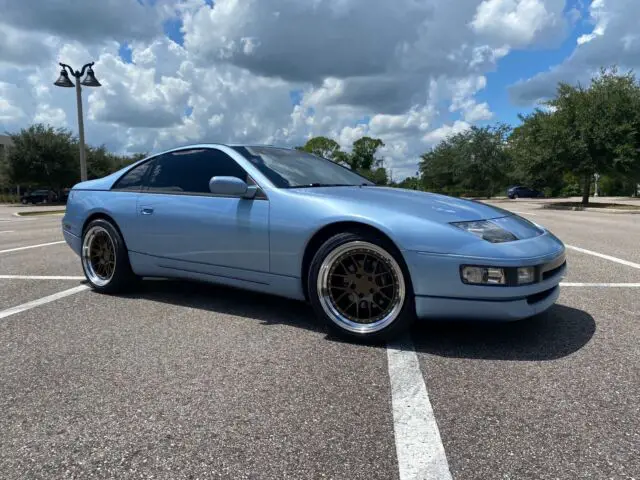 1990 nissan 300zx coupe blue rwd manual