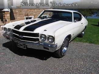 1970 white ss454 clone restored, low miles great interior clean undercarriage
