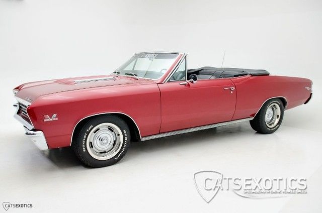 frame off restored - 502 v8 - 4 speed - power top - laser red paint