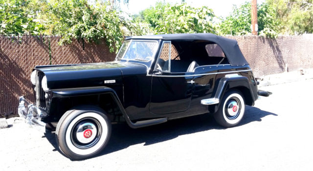 1948 1950 willys jeepster 6 cylinder 3 speed over drive restored california jeep