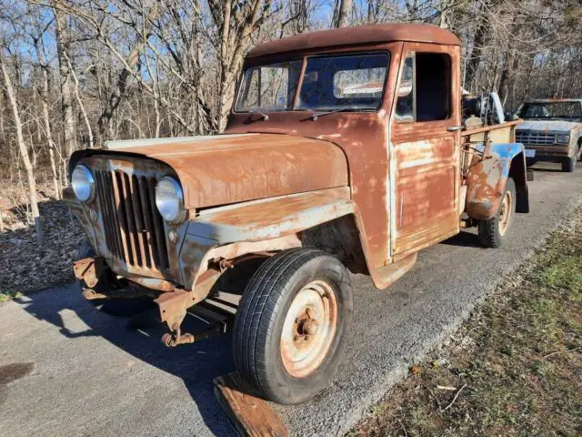 1949 willys overland swb 1/2 ton! rare flat grille! gasser, rat rod project or ?
