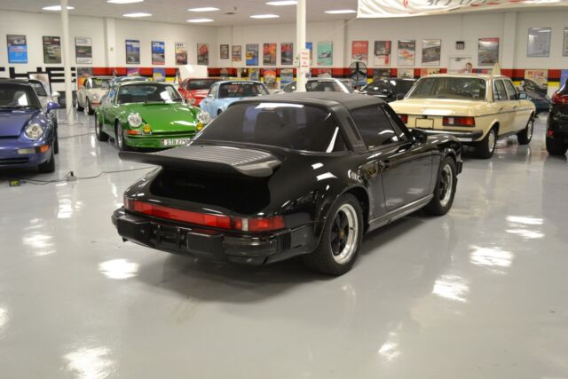 1988 porsche 911 carrera 58884 miles black targa h6 3.2l m
