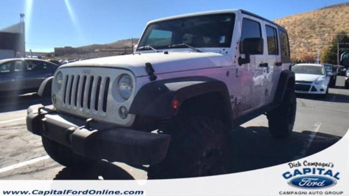 2017 jeep wrangler unlimited sport 4x4 sport 4dr suv for sale in carson city, nevada