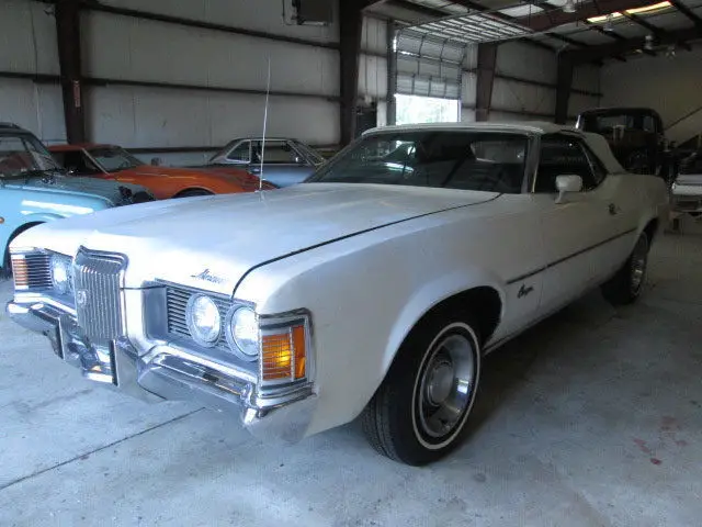 1972 mercury cougar xr/7 convertible, factory 3spd, garaged find