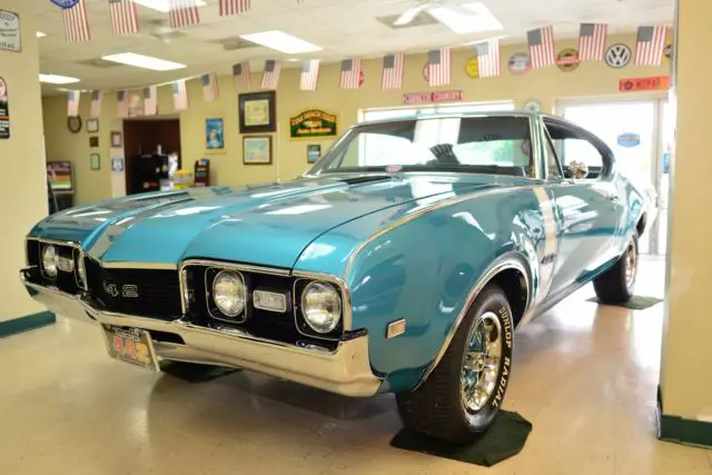 1968 oldsmobile 442 holiday coupe, 90,000 original miles, factory 400/350 hp