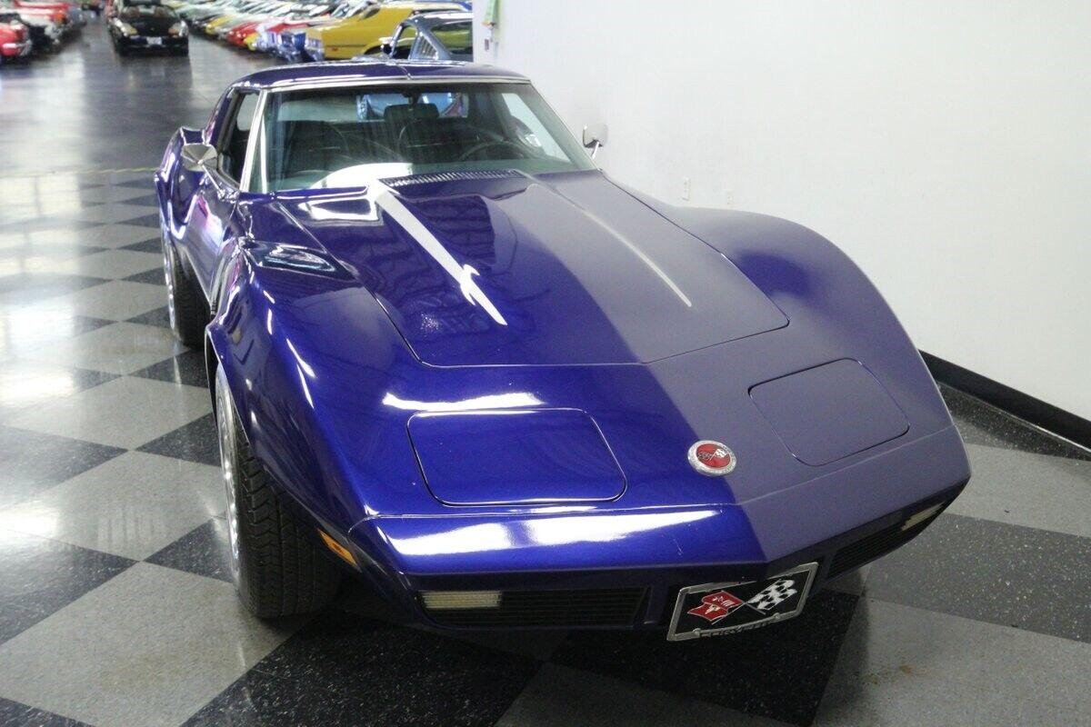 1973 chevrolet corvette 350 v8 th400 auto dark blue metallic