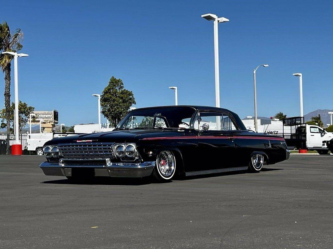 1962 chevrolet impala hardtop coupe stunning jet black and red custom paintwork