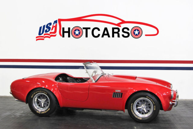 1965 superformance cobra replica- very sporty in bright red with black interior