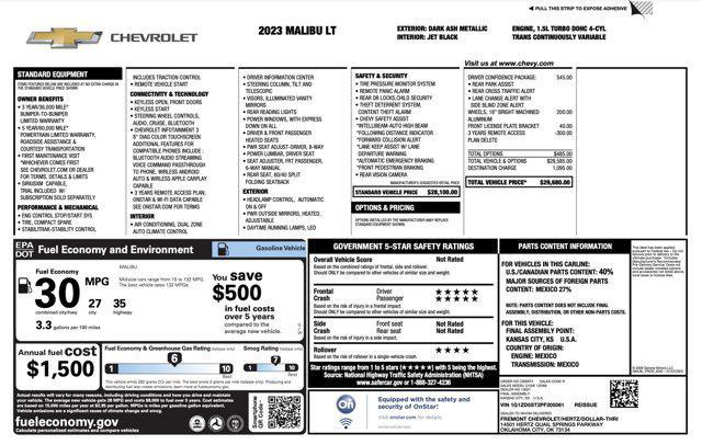 2023 chevrolet malibu fwd 1lt