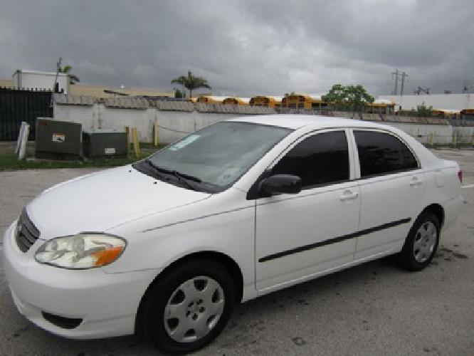 obo 2003 toyota corolla ce. clean carfax. 118k . like new. no issues in hialeah, fl