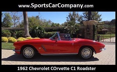 1962 chevrolet corvette classic c1 roadster rare classic price just reduced