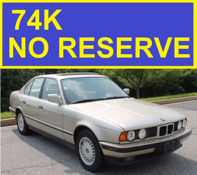 1990 bmw 525i must see low miles!!! must see! no reserve!! 5 series e34 mercedes