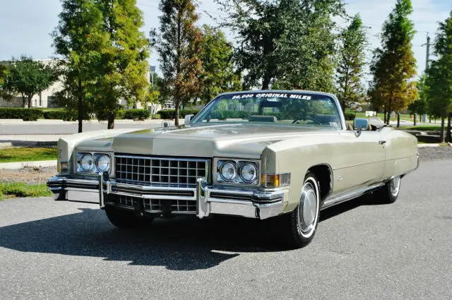 simply spectacular 2 owner 1973 cadillac eldorado convertible just 56ks loaded