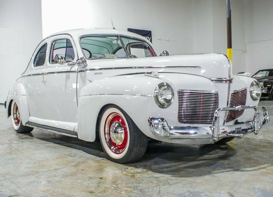 1941 mercury super custom deluxe business coupe white steel body 9085 miles