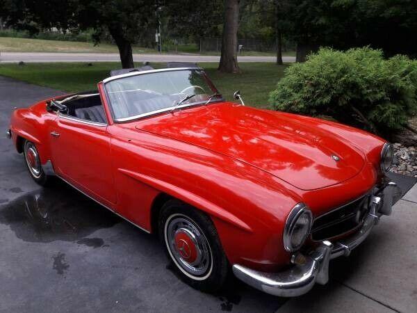 1961 mercedes-benz 190-series 190sl with factory hardtop