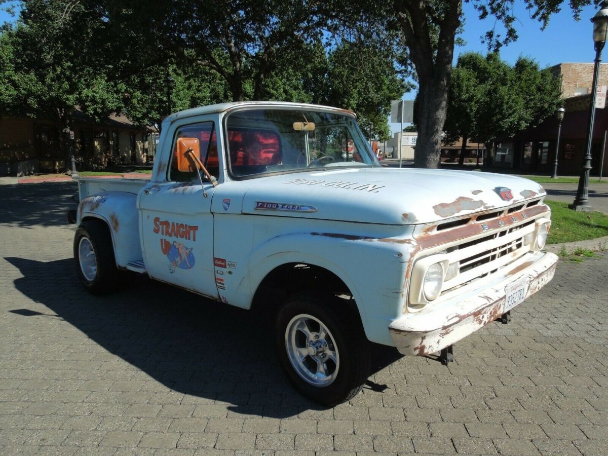 1962 ford gasser hot rod hotrod stepside short bed