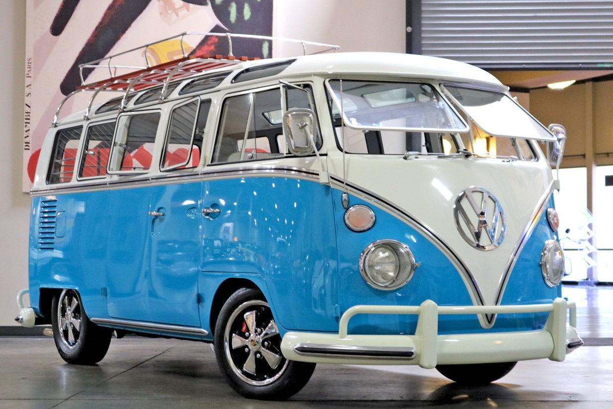 1967 volkswagen bus/vanagon real 21 window bus