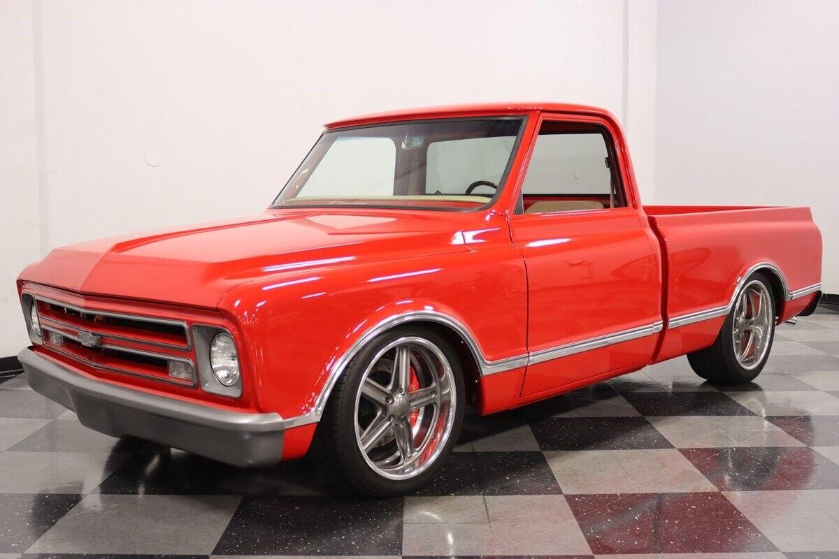1971 chevrolet c 10 restomod slick red paint 996 miles