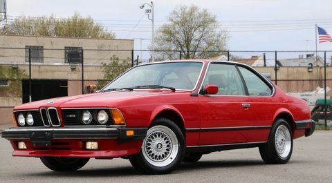 1987 bmw e24 m6 red/cream only 37k miles us model pristine all original mint