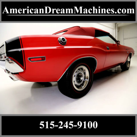 1970 dodge challenger convertible r/t 440 six pack, pistol grip 4 speed