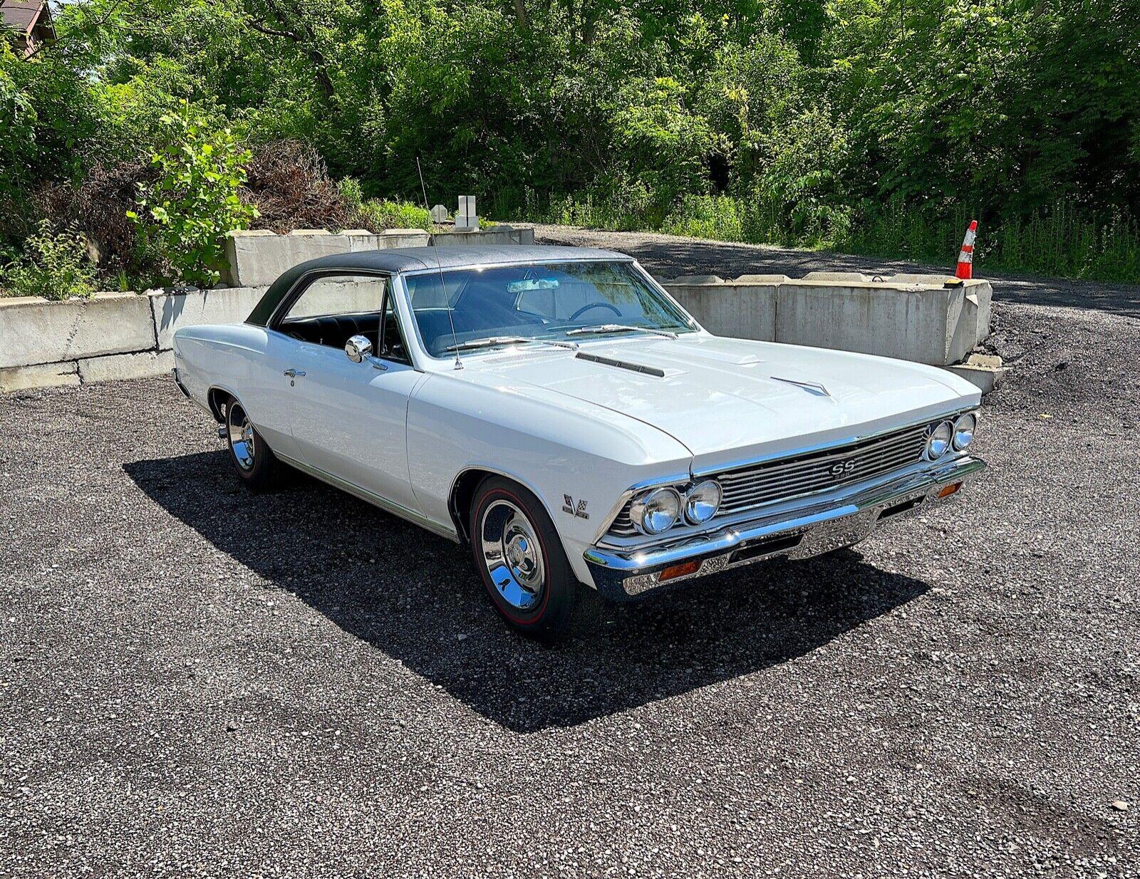 1966 chevrolet chevelle ss 396 auto 12 bolt beautiful ermine white