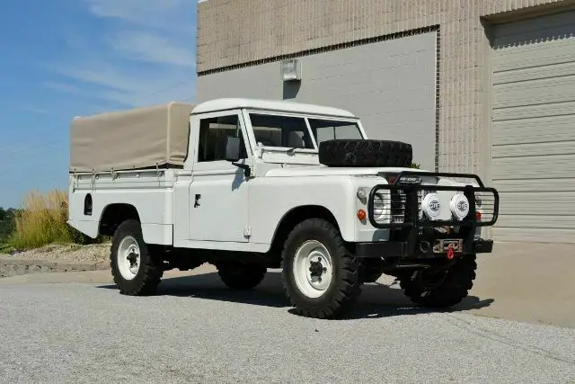 1972 land rover pickup 50000 miles white diesel 4 cyl 4 speed manual