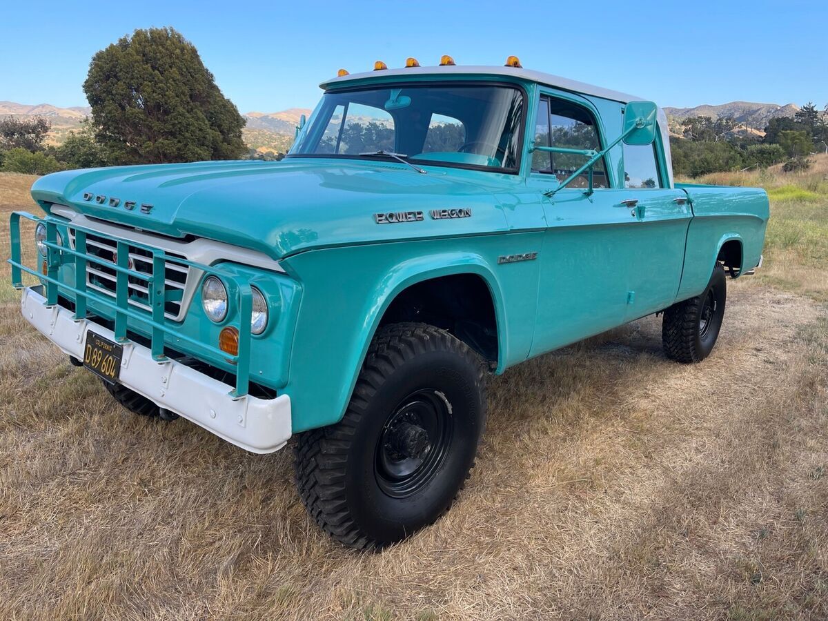 1963 dodge power wagon pickup green 4wd manual w200