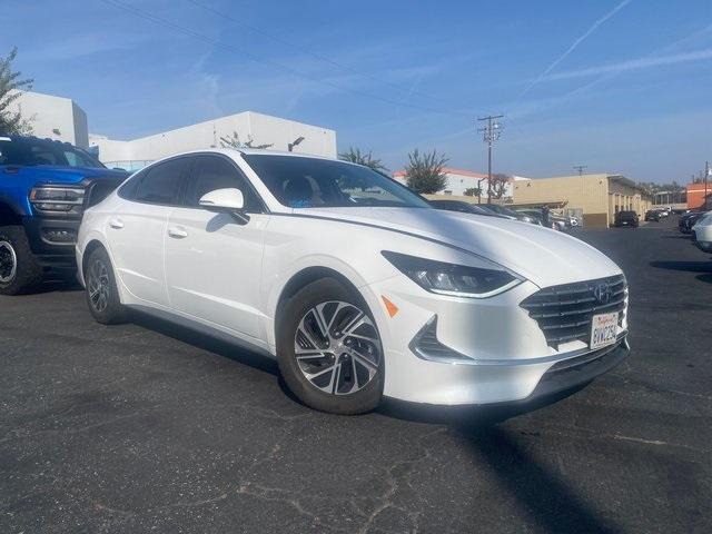 2021 hyundai sonata hybrid blue