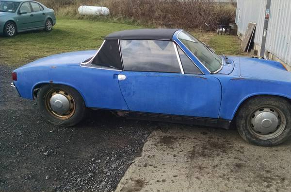 1971 porsche 914 barn find resto project clean title in hand