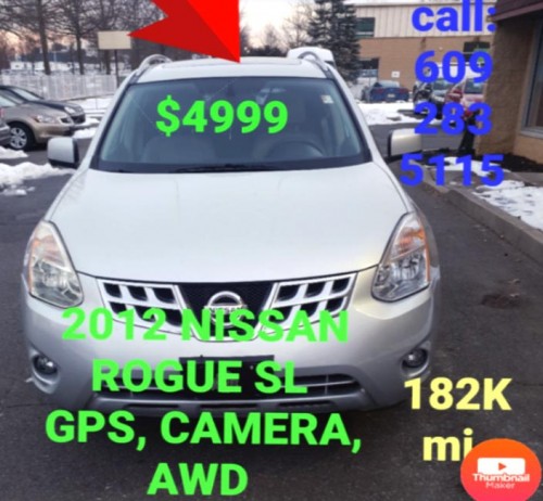 2012 nissan rogue sl for sale in new jersey by owner