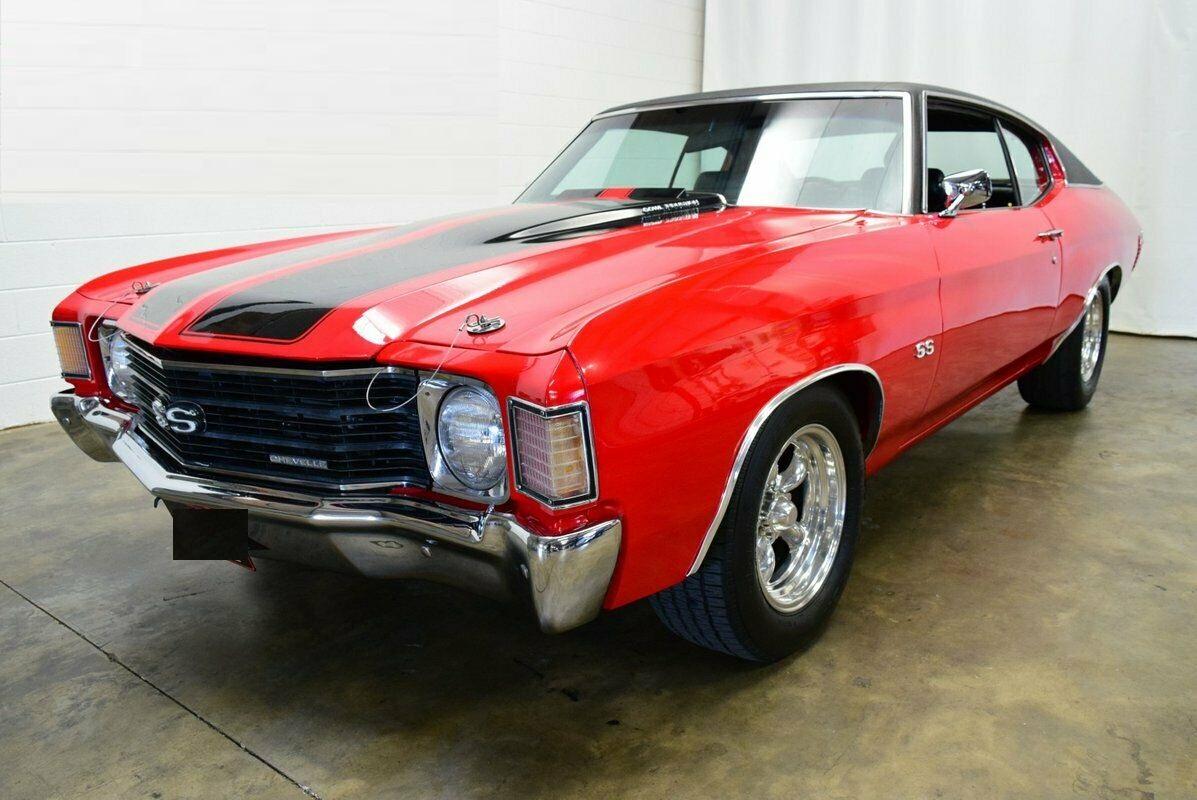 1972 chevrolet chevelle red on black 582 merlin iii v8